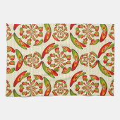 ポルトガルの旗パターン キッチンタオル (横)