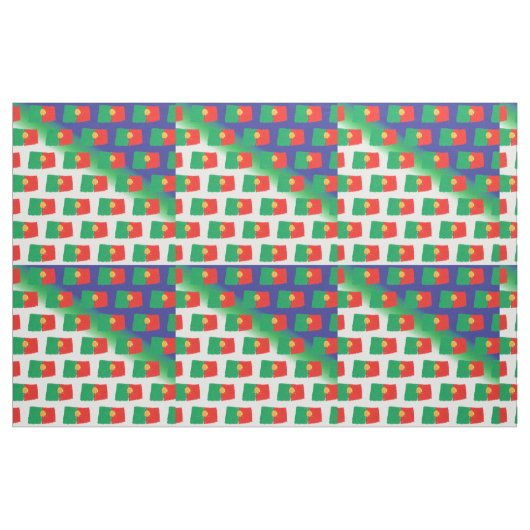 ポルトガルの旗パターン ファブリック (ヤード)