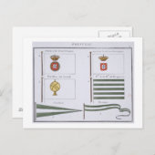 ポルトガルの旗フランスの, c.18 ポストカード (正面/裏面)