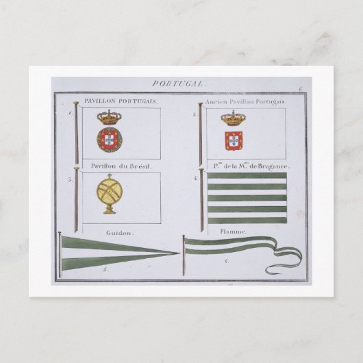 ポルトガルの旗フランスの, c.18 ポストカード (正面)
