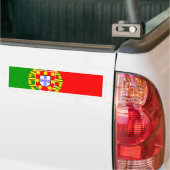 ポルトガルの旗 バンパーステッカー (トラック上)