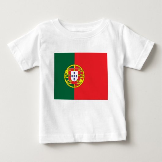 ポルトガルの旗 ベビーTシャツ (正面)