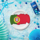 ポルトガルの旗 ペーパープレート (パーティー)