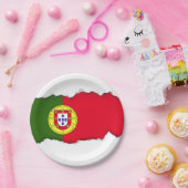 ポルトガルの旗 ペーパープレート (パーティー)