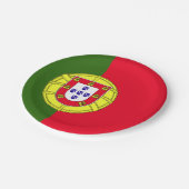ポルトガルの旗 ペーパープレート (アングル)