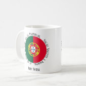 ポルトガルの日の休暇に向けたポルトガル国旗 コーヒーマグカップ (正面左)