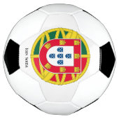 ポルトガルの日の休暇に向けたポルトガル国旗 サッカーボール (回転)