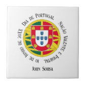 ポルトガルの日の休暇に向けたポルトガル国旗 タイル (正面)