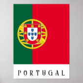 ポルトガルの日の休暇に向けたポルトガル国旗 ポスター (正面)