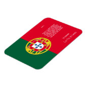 ポルトガルの日の休暇に向けたポルトガル国旗 マグネット (左側)