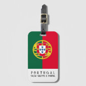 ポルトガルの日の休暇に向けたポルトガル国旗 ラゲッジタグ (正面縦)