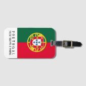 ポルトガルの日の休暇に向けたポルトガル国旗 ラゲッジタグ (正面横)