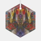 ポルトガルの民芸品 ガラスオーナメント (正面)