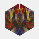 ポルトガルの民芸品 ガラスオーナメント (裏面)