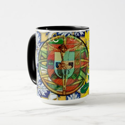 ポルトガルの民芸品 マグカップ (正面左)
