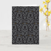 ポルトガルの水上犬 カード (黄色い花)