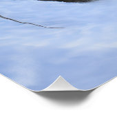 ポルトガルの水犬が雪のクリスマスを過ごした ポスター (コーナー)