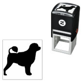ポルトガルの水犬のシルエット セルフインキングスタンプ (インサイチュ)