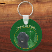 ポルトガルの水犬の平和 キーホルダー (裏面)