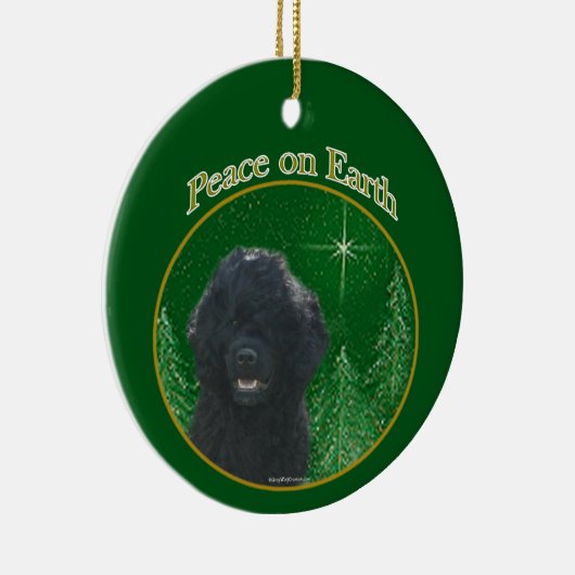 ポルトガルの水犬の平和 セラミックオーナメント (右)