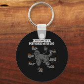 ポルトガルの水犬の犬のオーナー キーホルダー (正面)