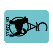 ポルトガルの水犬の立ちカオ・デ・アグア マグネット (横)