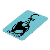 ポルトガルの水犬の立ちカオ・デ・アグア マグネット (左側)