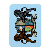 ポルトガルの水犬の紋章 マグネット (縦)