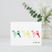 ポルトガルの水犬カード ポストカード (スタンド正面)