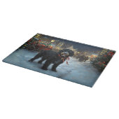 ポルトガルの水犬クリスマスフェスティバルシーズン カッティングボード (角)