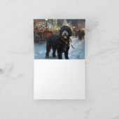 ポルトガルの水犬クリスマスフェスティバルシーズン カード (内部)