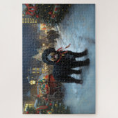 ポルトガルの水犬クリスマスフェスティバルシーズン ジグソーパズル (縦)