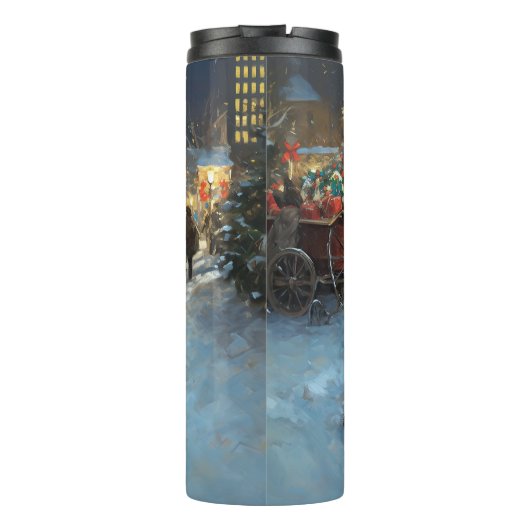 ポルトガルの水犬クリスマスフェスティバルシーズン タンブラー (裏面)