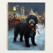 ポルトガルの水犬クリスマスフェスティバルシーズン プランナー手帳 (正面)