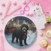 ポルトガルの水犬クリスマスフェスティバルシーズン ペーパープレート (パーティー)