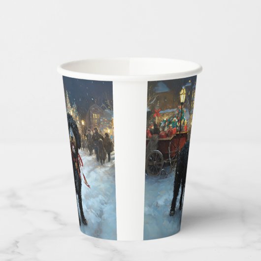 ポルトガルの水犬クリスマスフェスティバルシーズン 紙コップ (左)