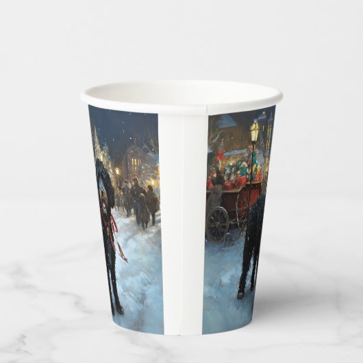 ポルトガルの水犬クリスマスフェスティバルシーズン 紙コップ (右)