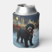 ポルトガルの水犬クリスマスフェスティバルシーズン 缶クーラー (缶正面)