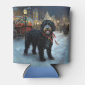ポルトガルの水犬クリスマスフェスティバルシーズン 缶クーラー (正面)