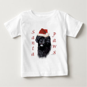 ポルトガルの水犬サンタポーズ ベビーTシャツ