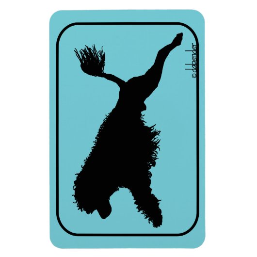 ポルトガルの水犬ダイビング マグネット (縦)