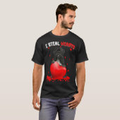 ポルトガルの水犬私は盗むハートかわいいバレンタージュ Tシャツ (正面フル)