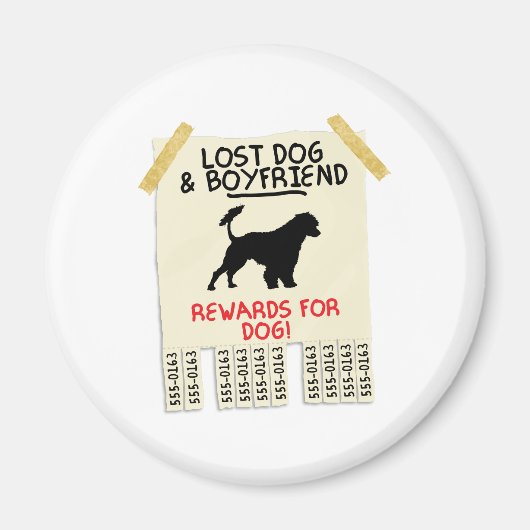 ポルトガルの水犬 マグネット (正面)