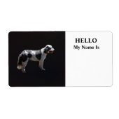 ポルトガルの水犬 ラベル (正面)