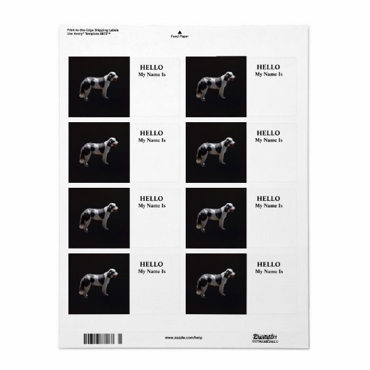 ポルトガルの水犬 ラベル (フルシート)