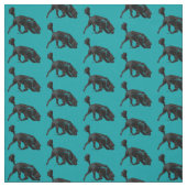 ポルトガルの水犬 – 追跡/香りターコイズ2" ファブリック (見本)