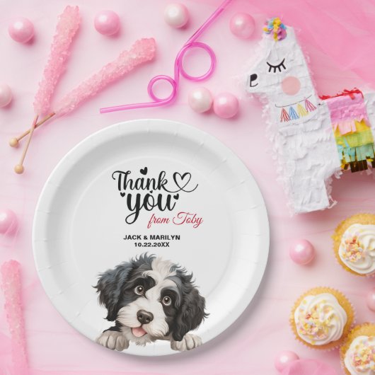 ポルトガルの水結婚犬に感謝 ペーパープレート (パーティー)