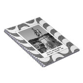 ポルトガルの波の石畳の写真フレーム ノートブック (右側)