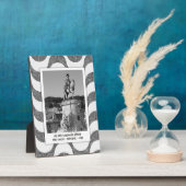 ポルトガルの波の石畳の写真フレーム フォトプラーク (側面)