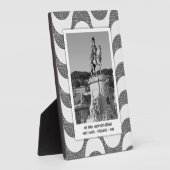 ポルトガルの波の石畳の写真フレーム フォトプラーク (側面)